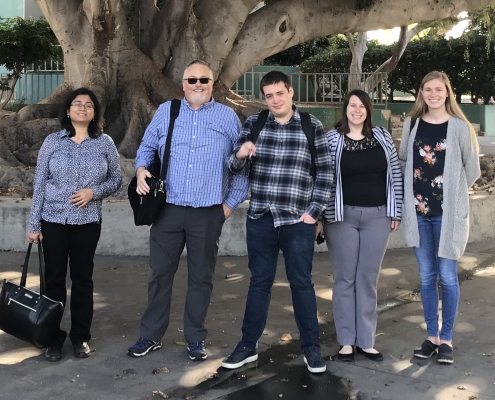Aspire Interns SMC campus visit with Community College Lead Jamey Anderson